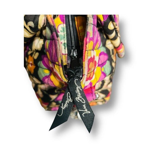 Vera Bradley Multicolor Suzani Floral Quilted Shoulder Bag Cotton Chain Strap - Picture 9 of 16